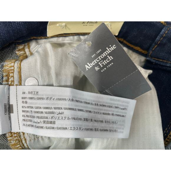 Abercrombie & Fitch Men's Straight Jeans - Dark Blue - Picture 7 of 7